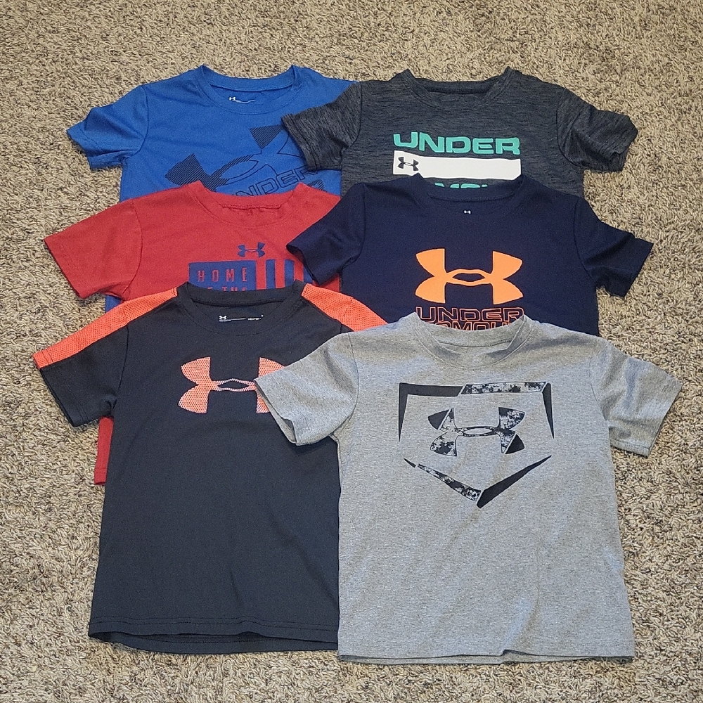 Boys' Size 5 Under Armour Short-Sleeved Shirt Bundle #1